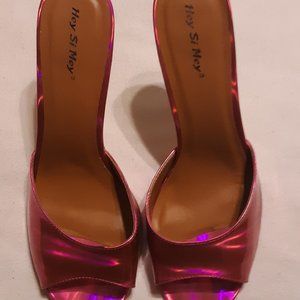 Hey Si Mey Hypnotic Pink Heels - Size EU 46, US Women 13.5 , Men 11.5